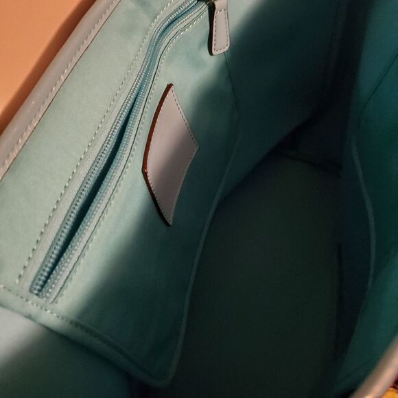 NWT Coach Blue Neoprene Tote Bag - Picture 5 of 8